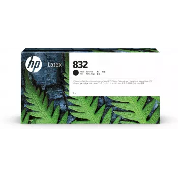 HP 832 1-liitrine must latekstindi kassett