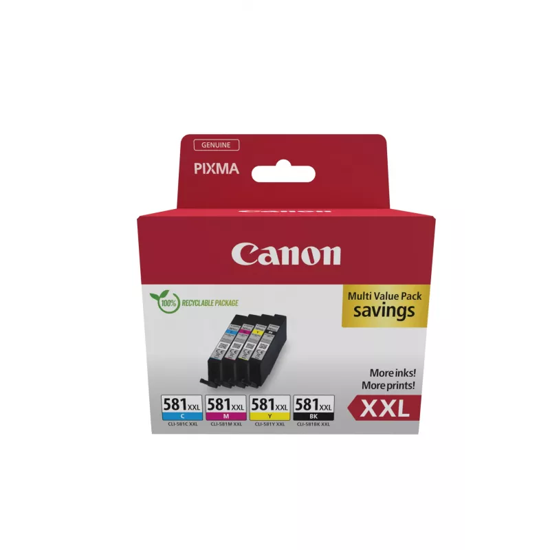 Canon 1998C006 tindikassett 4 tk originaal must, tsüaan, magenta, kollane