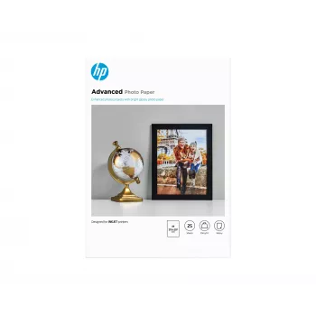 HP täiustatud fotopaber, läikiv, 250 g/m², A4 (210 x 297 mm), 25 lehte