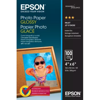 Epson Photo Paper Glossy - 10x15cm - 100 lehte