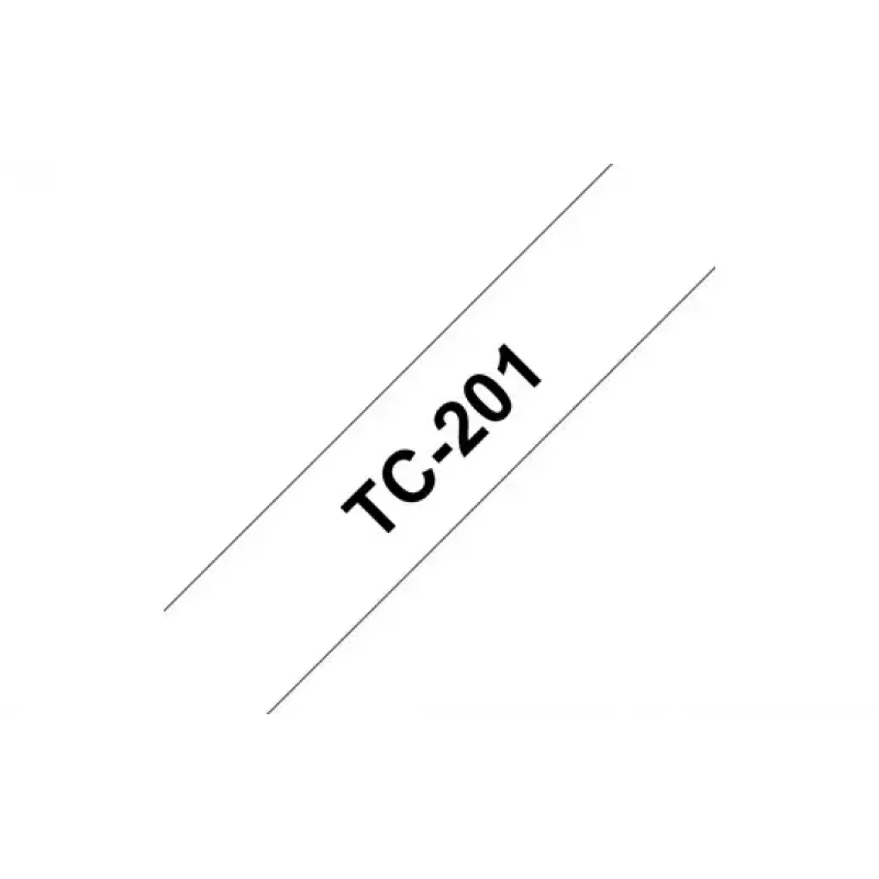 Teip TC Brother TC-201 Must valgel