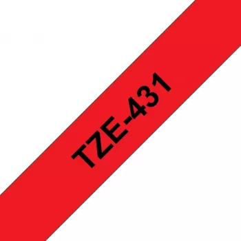 Brother TZE-431 sildilint Must punasel