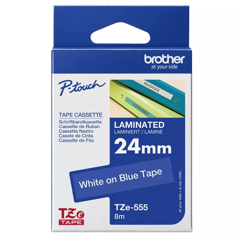 Brother lamineeritud lint 18 mm, must sinisel, TZe, Hall, Termosiirde, Filipiinid, 5 aasta(t)