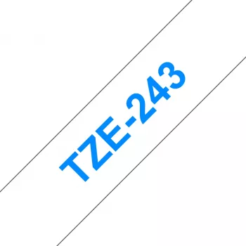 Brother TZE-243 silditeip sinine valgel