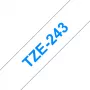 Brother TZE-243 silditeip sinine valgel