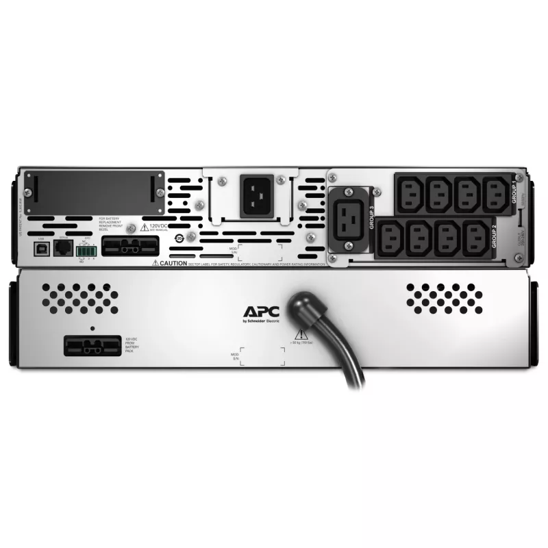 APC Smart-UPS X SMX2200RMHV2U - 2200VA, 8x C13 + 1x C19 pistikupesa, USB, pikendatav tööaeg