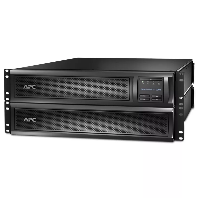 APC Smart-UPS X SMX2200RMHV2U - 2200VA, 8x C13 + 1x C19 pistikupesa, USB, pikendatav tööaeg