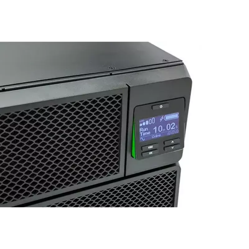 APC Smart-UPS On-Line SRT8KRMXLI - 8kW/VA, 6x C13 + 4x C19 + juhtmega 1-faasiline väljund, riiulisse paigaldatav, sisseehitatud NMC