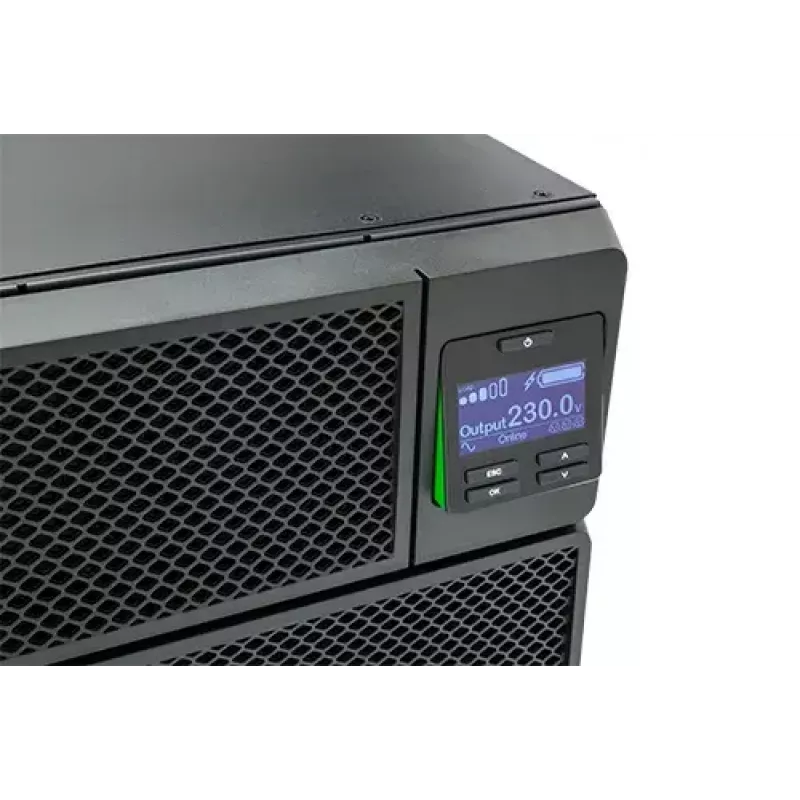 APC Smart-UPS On-Line SRT8KRMXLI - 8kW/VA, 6x C13 + 4x C19 + juhtmega 1-faasiline väljund, riiulisse paigaldatav, sisseehitatud NMC