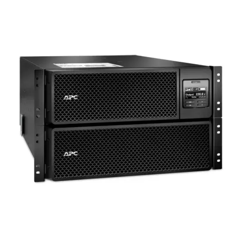 APC Smart-UPS On-Line SRT8KRMXLI - 8kW/VA, 6x C13 + 4x C19 + juhtmega 1-faasiline väljund, riiulisse paigaldatav, sisseehitatud NMC