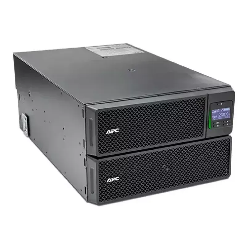 APC Smart-UPS On-Line SRT8KRMXLI - 8kW/VA, 6x C13 + 4x C19 + juhtmega 1-faasiline väljund, riiulisse paigaldatav, sisseehitatud NMC