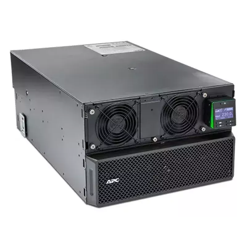 APC Smart-UPS On-Line SRT8KRMXLI - 8kW/VA, 6x C13 + 4x C19 + juhtmega 1-faasiline väljund, riiulisse paigaldatav, sisseehitatud NMC