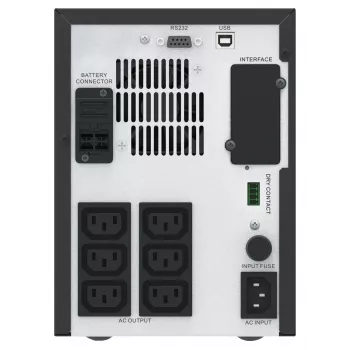 APC Easy UPS 1 faas Line Interactive, 1000VA, torn, 230V, 6 IEC C13 pistikupesa, AVR, kuivkontakt, LCD, ilma võrgukaardi toeta