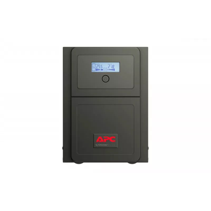 APC Easy UPS 1 Ph Line Interactive, 750VA, Tower, 230V, 6 IEC C13 pistikupesa, AVR, kuivkontakt, LCD, ilma võrgukaardi toeta