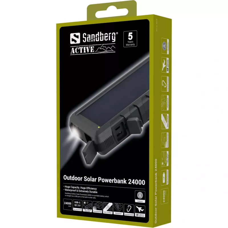 Akupank Sandberg Outdoor Solar Powerbank 24000