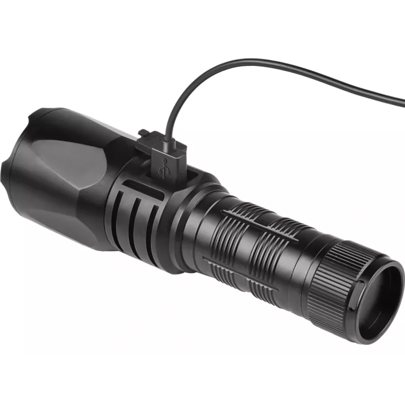 Sandberg Survivor Torch akupank 5000, Käsilamp, Must, Alumiinium, IPX4, -30 - 40 °C, FCC, RoHS, UKCA, CE