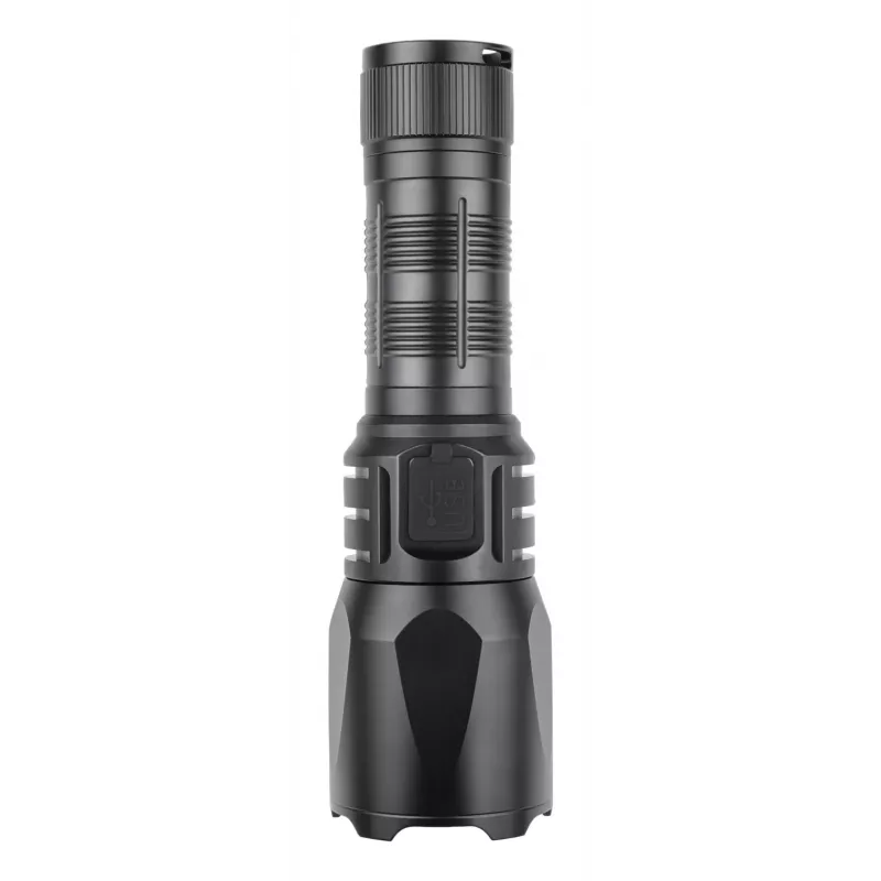 Sandberg Survivor Torch akupank 5000, Käsilamp, Must, Alumiinium, IPX4, -30 - 40 °C, FCC, RoHS, UKCA, CE