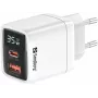 Laadija Sandberg 2in1 1xUSB-C 1xUSB 35W siseruumidesseAC Universaalne