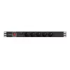 PDU Lanberg PDU-05E-0200-BK 5 vahelduvvoolupistikut 1U Must