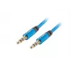 Helikaabel Lanberg CA-MJMJ-10CU-0010-BL 1m 3,5 mm isane isane sinine