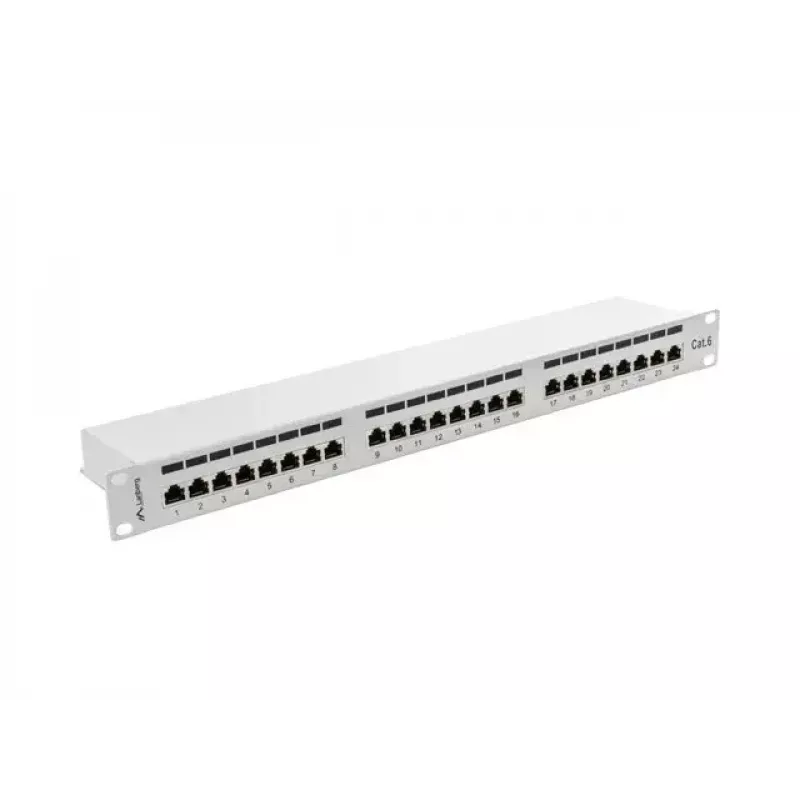 Lanberg Patch Panel 24 port 1U, cat. 6, shielded, hall