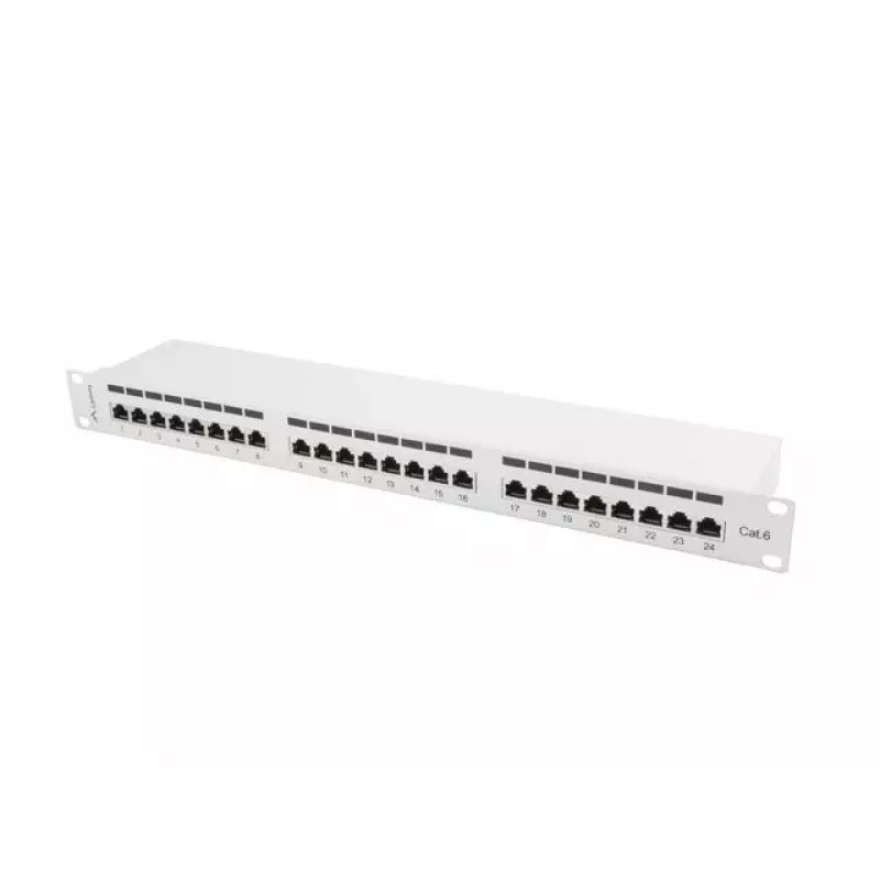 Lanberg Patch Panel 24 port 1U, cat. 6, shielded, hall
