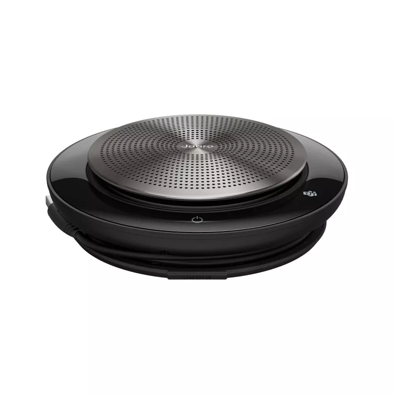 Jabra Speak 750 MS Teams, Universal, Must, Hõbedane, 30 m, 70 dB, 0.9 m, Puutetundlik