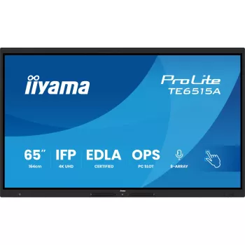 Monitor iiyama TE6515A-B1AG 65 tolli 4K UHD puuteekraan