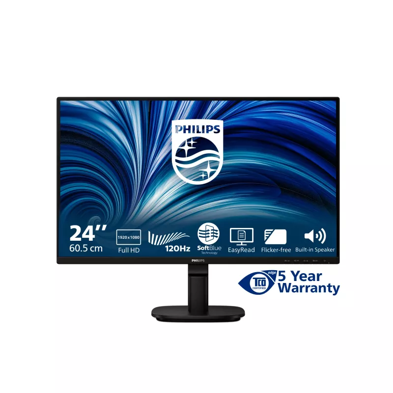 Philips 2000 seeria 24B2N2200/00 arvutimonitor 60,5 cm (23,8 tolli) 1920 x 1080 pikslit Full HD LCD must