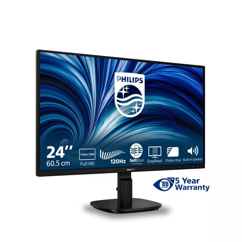 Philips 2000 seeria 24B2N2200/00 arvutimonitor 60,5 cm (23,8 tolli) 1920 x 1080 pikslit Full HD LCD must