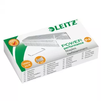 Leitz klambrid Power Performance P4 24/8 karbis 1000 tk, 24/8, 1000 klambrit, 24/8, teras, Leitz, 60 g