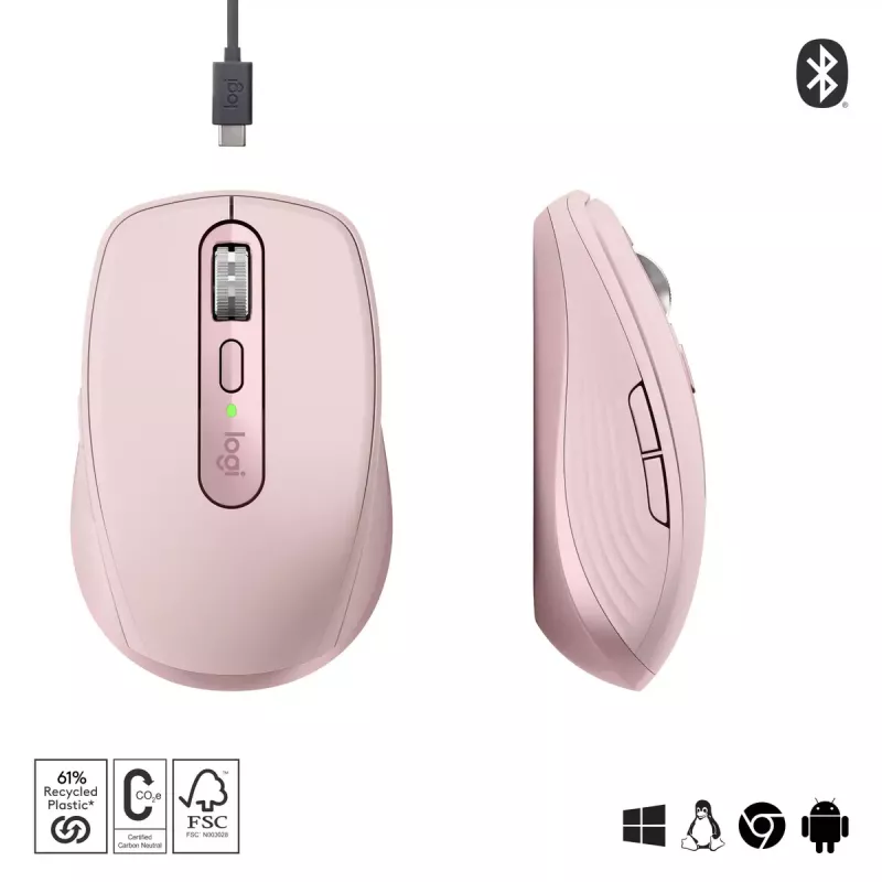 Hiir Logitech MX 3S Roosa USB Optiline