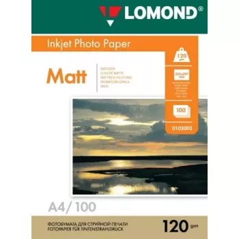 Lomond 0102003 mattpaber tindiprinteritele 120 g/m² A4 100 lehte