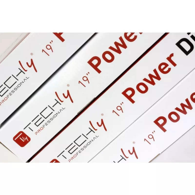 Techly 19-tolline riiuli PDU 12 VDE väljundiga koos C20 pistiku ja lülitiga