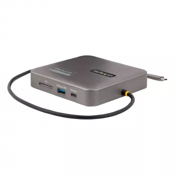 StarTech.com USB-C dokkimisjaam, Kahekordne 4K 60Hz HDMI, ühildub Macbook Pro (M1/M2/M3/M4) ja Windowsiga, USB-A/USB-C 10Gbps jaotur, 100W toide, GbE, SD, 56 cm kaabel