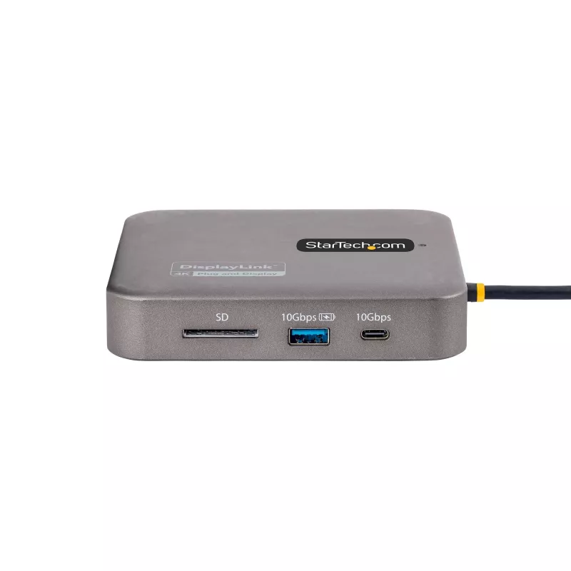 StarTech.com USB-C dokkimisjaam, Kahekordne 4K 60Hz HDMI, ühildub Macbook Pro (M1/M2/M3/M4) ja Windowsiga, USB-A/USB-C 10Gbps jaotur, 100W toide, GbE, SD, 56 cm kaabel