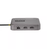 StarTech.com USB-C dokkimisjaam, Kahekordne 4K 60Hz HDMI, ühildub Macbook Pro (M1/M2/M3/M4) ja Windowsiga, USB-A/USB-C 10Gbps jaotur, 100W toide, GbE, SD, 56 cm kaabel