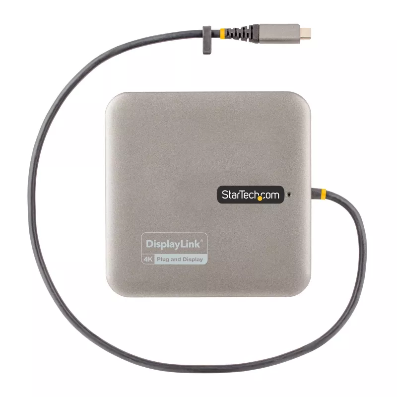 StarTech.com USB-C dokkimisjaam, Kahekordne 4K 60Hz HDMI, ühildub Macbook Pro (M1/M2/M3/M4) ja Windowsiga, USB-A/USB-C 10Gbps jaotur, 100W toide, GbE, SD, 56 cm kaabel