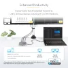 StarTech.com USB-C dokkimisjaam, Kahekordne 4K 60Hz HDMI, ühildub Macbook Pro (M1/M2/M3/M4) ja Windowsiga, USB-A/USB-C 10Gbps jaotur, 100W toide, GbE, SD, 56 cm kaabel