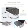 StarTech.com USB-C dokkimisjaam, Kahekordne 4K 60Hz HDMI, ühildub Macbook Pro (M1/M2/M3/M4) ja Windowsiga, USB-A/USB-C 10Gbps jaotur, 100W toide, GbE, SD, 56 cm kaabel