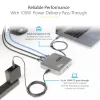 StarTech.com USB-C dokkimisjaam, Kahekordne 4K 60Hz HDMI, ühildub Macbook Pro (M1/M2/M3/M4) ja Windowsiga, USB-A/USB-C 10Gbps jaotur, 100W toide, GbE, SD, 56 cm kaabel