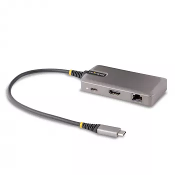 StarTech.com USB-C mitmeportadapter - 4K 60Hz HDMI - HDR - 2-pordiline 5Gbps USB 3.0 jaotur - 100W toiteedastus läbipääsuga - GbE - Works with Chromebook sertifitseeritud - Windows/macOS