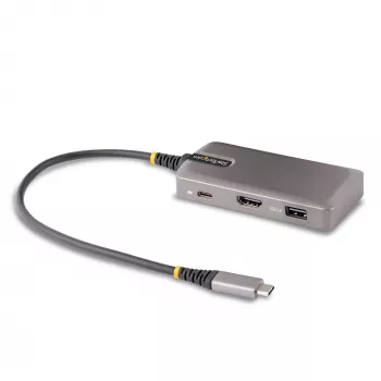 StarTech.com USB-C mitmepordiadapter – 4K 60Hz HDMI koos HDR-iga – 3-pordiline USB-jaotur – 100W läbiv toiteedastus – Works With Chromebook sertifitseeritud – Windows/macOS/iPadOS/Android™