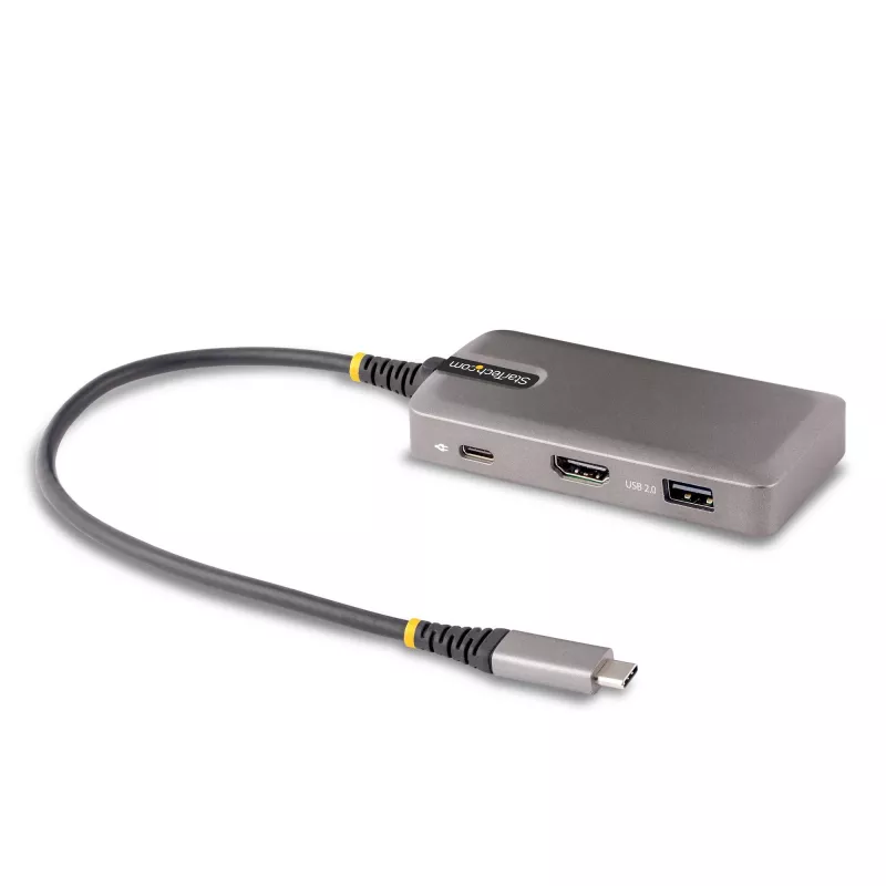 StarTech.com USB-C mitmepordiadapter – 4K 60Hz HDMI koos HDR-iga – 3-pordiline USB-jaotur – 100W läbiv toiteedastus – Works With Chromebook sertifitseeritud – Windows/macOS/iPadOS/Android™