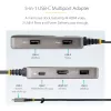 StarTech.com USB-C mitmepordiadapter – 4K 60Hz HDMI koos HDR-iga – 3-pordiline USB-jaotur – 100W läbiv toiteedastus – Works With Chromebook sertifitseeritud – Windows/macOS/iPadOS/Android™