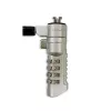Techly Combination Notebook Security Padlock for Nano Slot, 1.8 m, Kombinatsioonilukk, Metall, Teras, Hõbedane