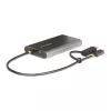 StarTech.com USB-C–kahe HDMI-adapter – USB-C või A kaheks HDMI-ks – 4K 60 Hz – 100 W toiteedastus läbi – 30 cm sisseehitatud kaabel – USB–HDMI mitme monitori konverter sülearvutile – TAA