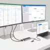 StarTech.com USB-C–kahe HDMI-adapter – USB-C või A kaheks HDMI-ks – 4K 60 Hz – 100 W toiteedastus läbi – 30 cm sisseehitatud kaabel – USB–HDMI mitme monitori konverter sülearvutile – TAA