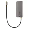 StarTech.com USB C mitmepordiadapter, 4K 60Hz HDMI video, 3 tk 5Gbps USB-A jaotur, 100W USB Power Delivery läbivool/GbE/SD/microSD, 12 inch/30cm kaabel, kaasaskantav sülearvuti dokkimisjaam