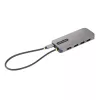 StarTech.com USB C mitmepordiadapter, 4K 60Hz HDMI video, 3 tk 5Gbps USB-A jaotur, 100W USB Power Delivery läbivool/GbE/SD/microSD, 12 inch/30cm kaabel, kaasaskantav sülearvuti dokkimisjaam